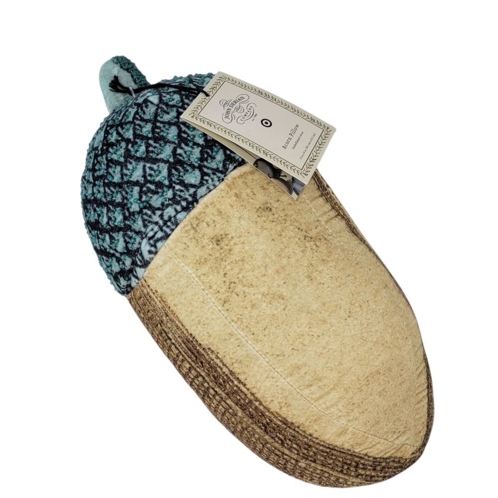 John Derian X Target 2024‎ Thanksgiving Fall Acorn Pillow Beaded Embellished New